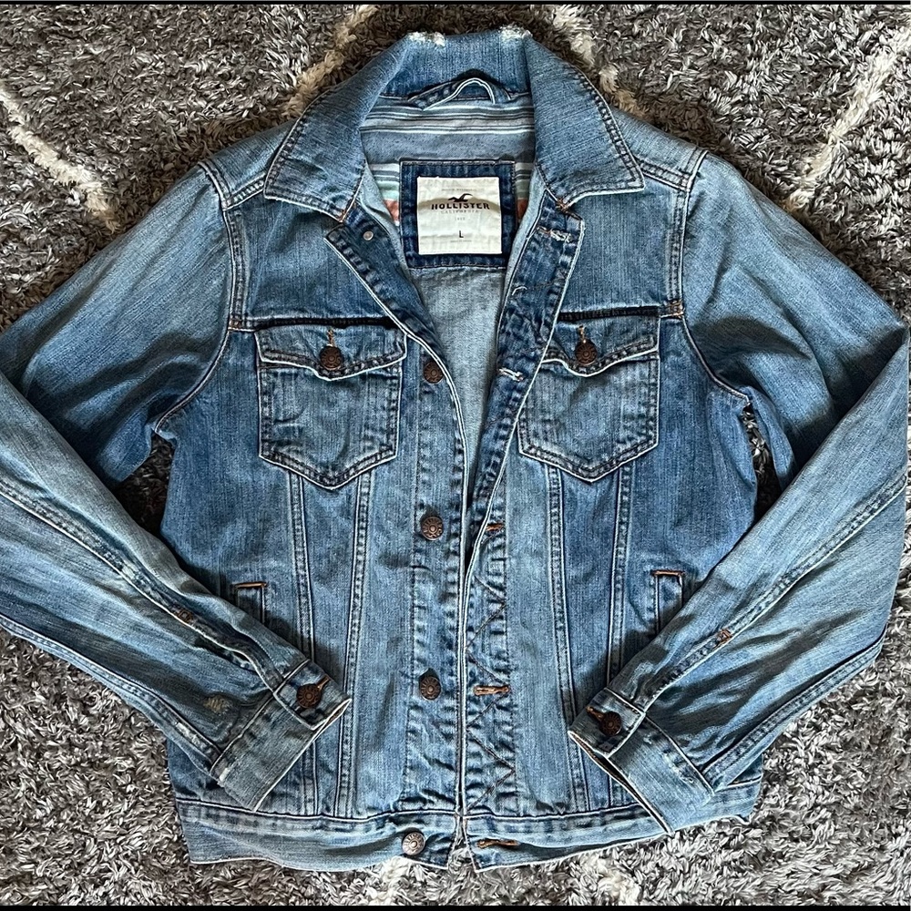 Men’s Large Hollister Jean Jacket NWOT